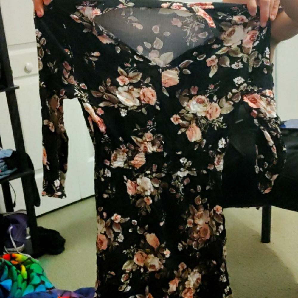 Short dress/ long blouse